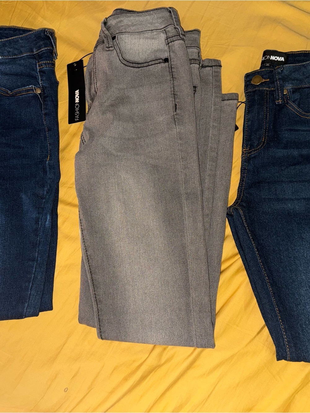 Fashion Nova Gray Skinny Jeans - High Rise Stretch